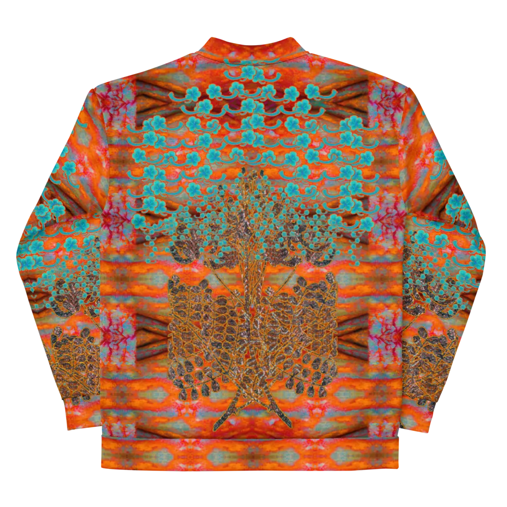 Bomber Jacket (Unisex)(WindSong Flower) RJSTH@Fabric#12 RJSTHW2022 RJS