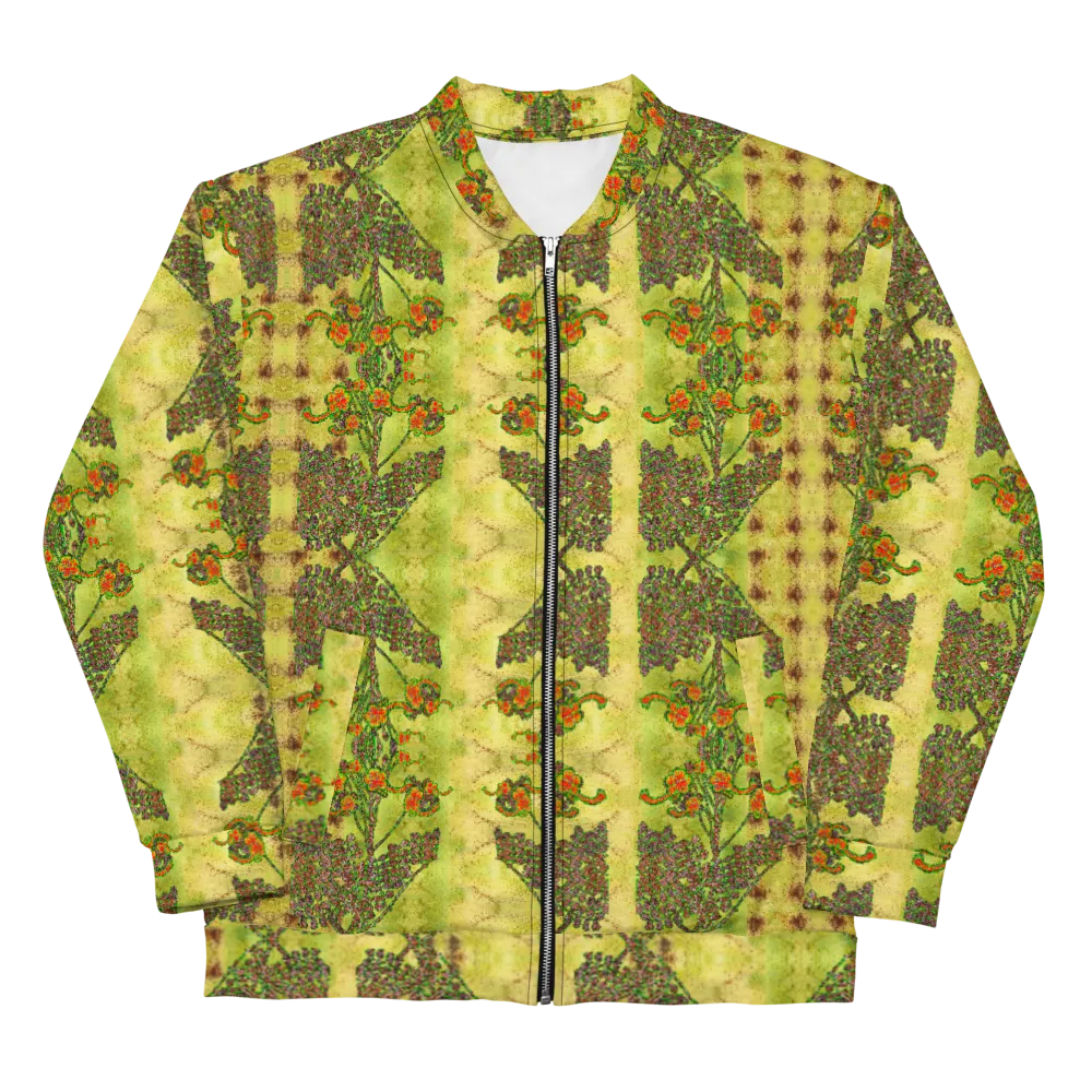Bomber Jacket (Unisex)(WindSong Flower) RJSTH@Fabric#2 RJSTHW2022 RJS
