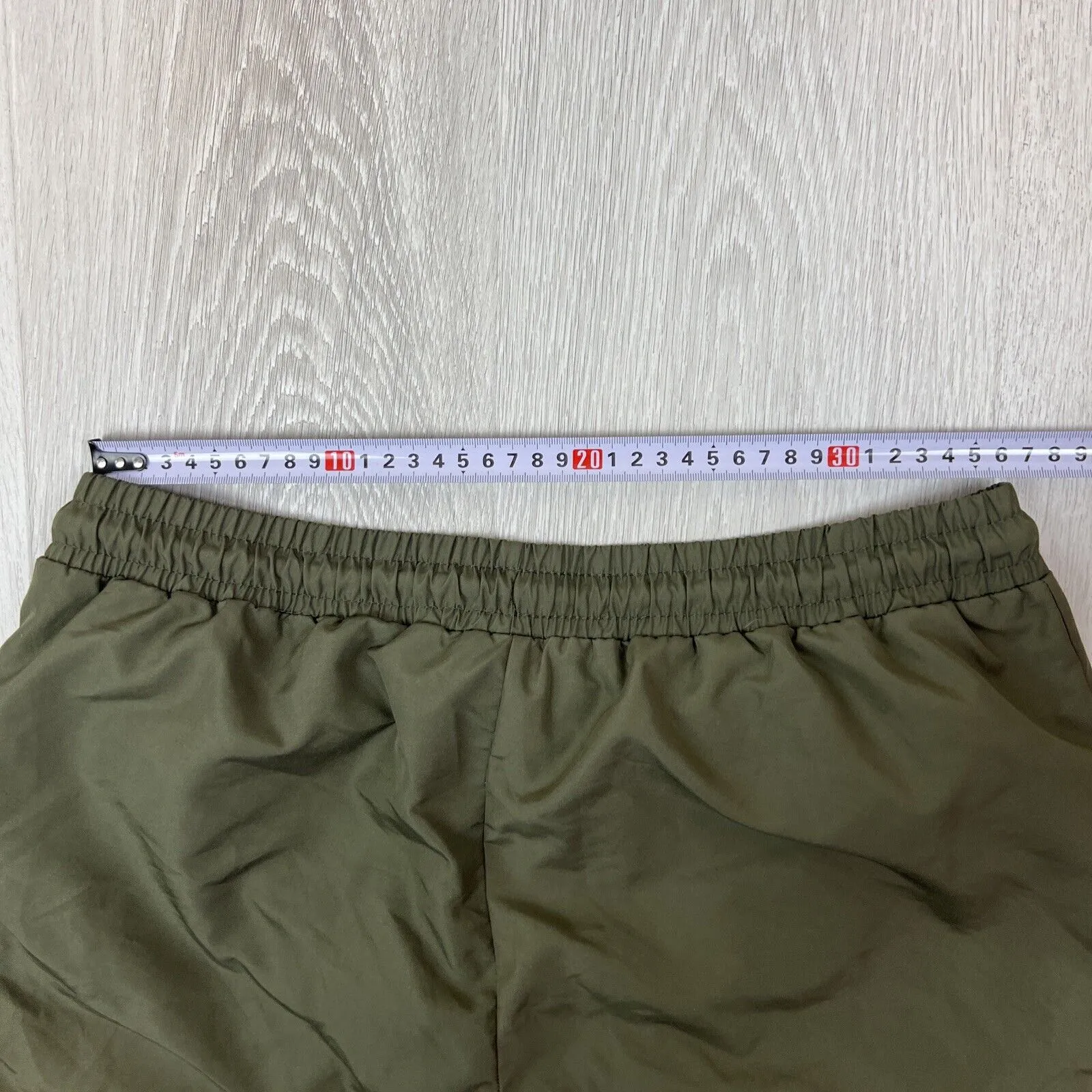 Boohoo Man Mens Khaki Swim Shorts Boardies Beach Shorts Size Medium