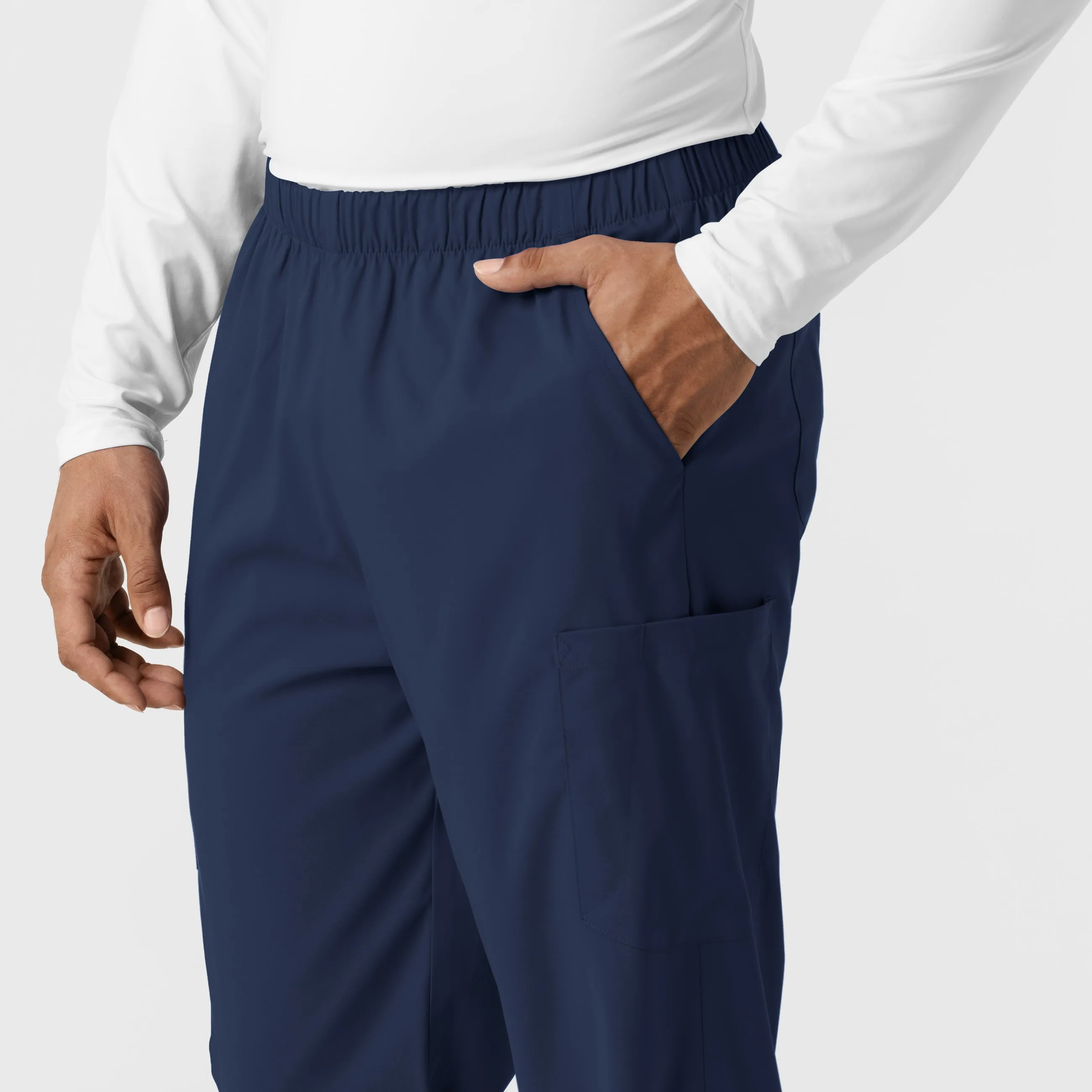 Boundless 5051 Unisex Straight Leg Scrub Pants Navy