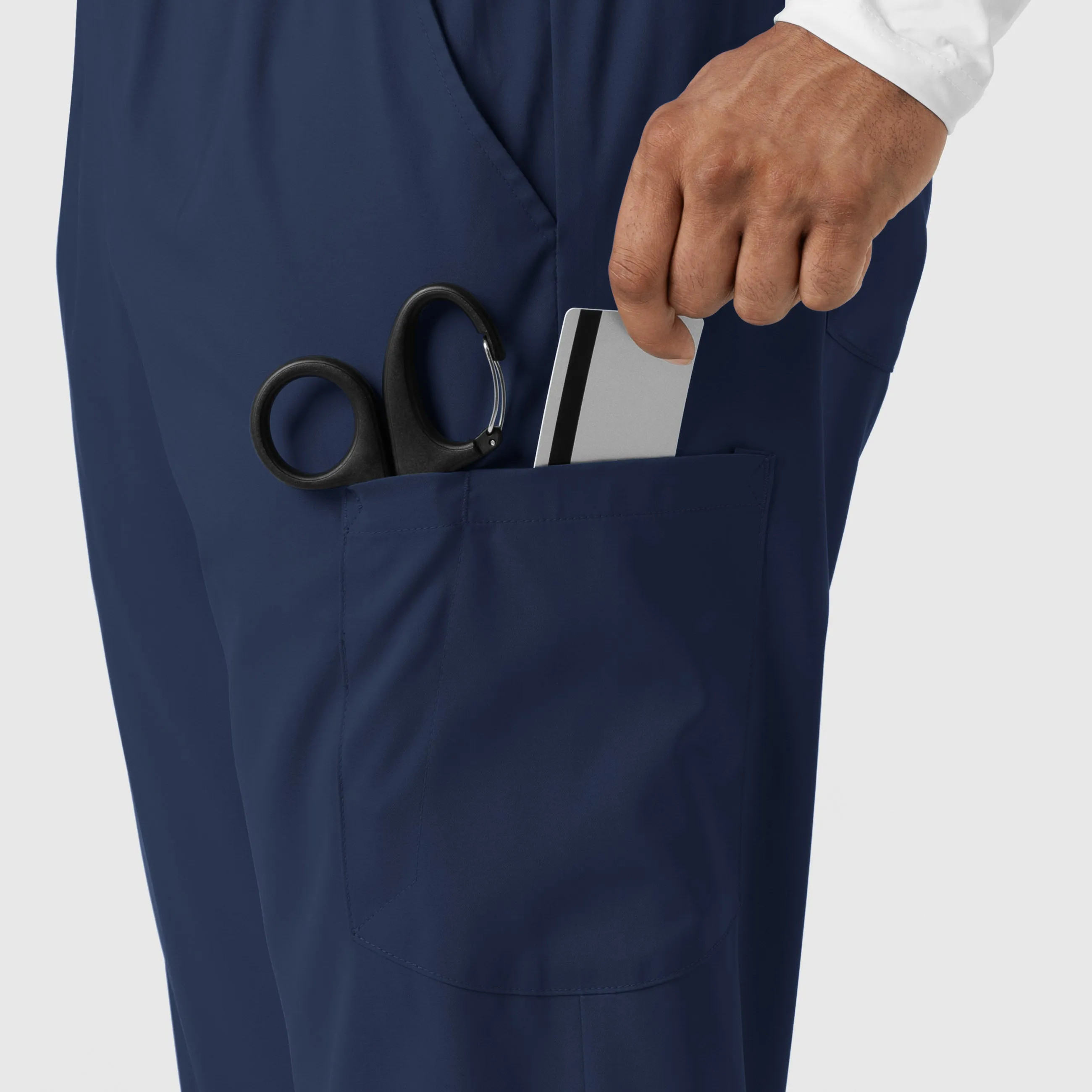 Boundless 5051 Unisex Straight Leg Scrub Pants Navy