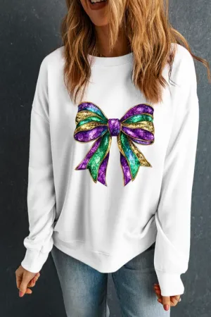 Bow Graphic Sweatshirt