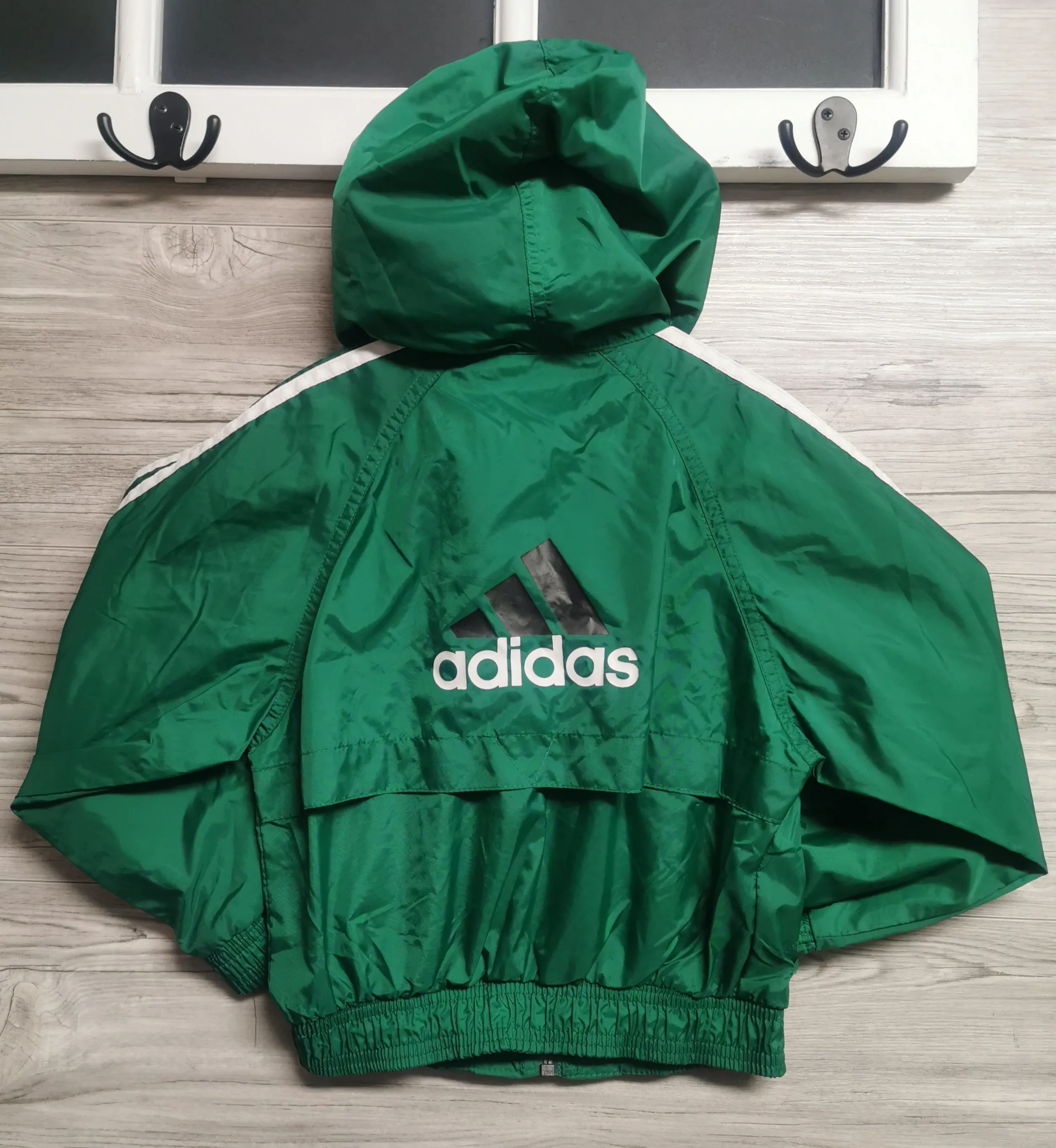 BOY SIZE 4 YEARS - ADIDAS Windbreaker Hooded Jacket EUC B40