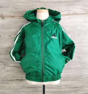 BOY SIZE 4 YEARS - ADIDAS Windbreaker Hooded Jacket EUC B40