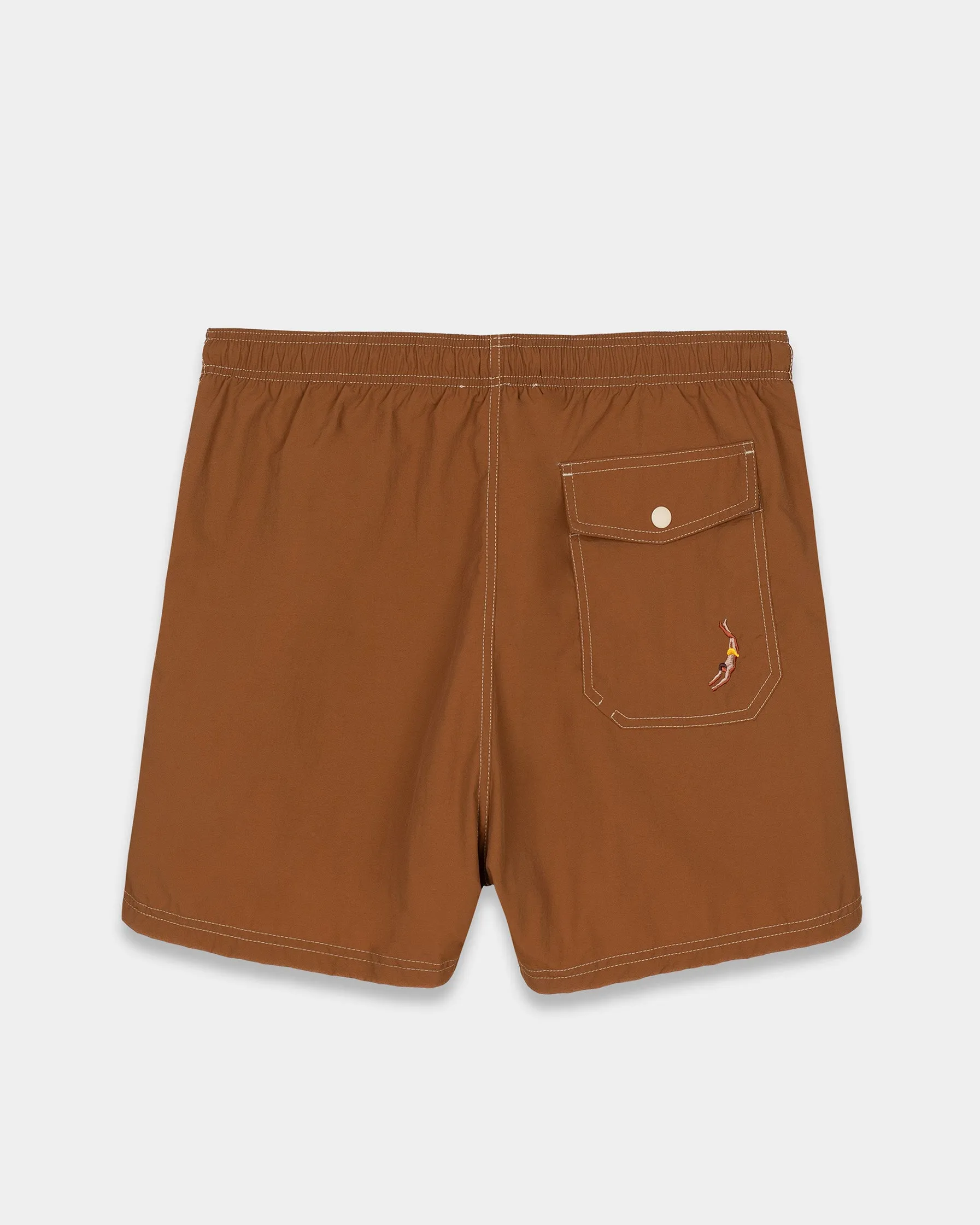 Brown Swim Shorts