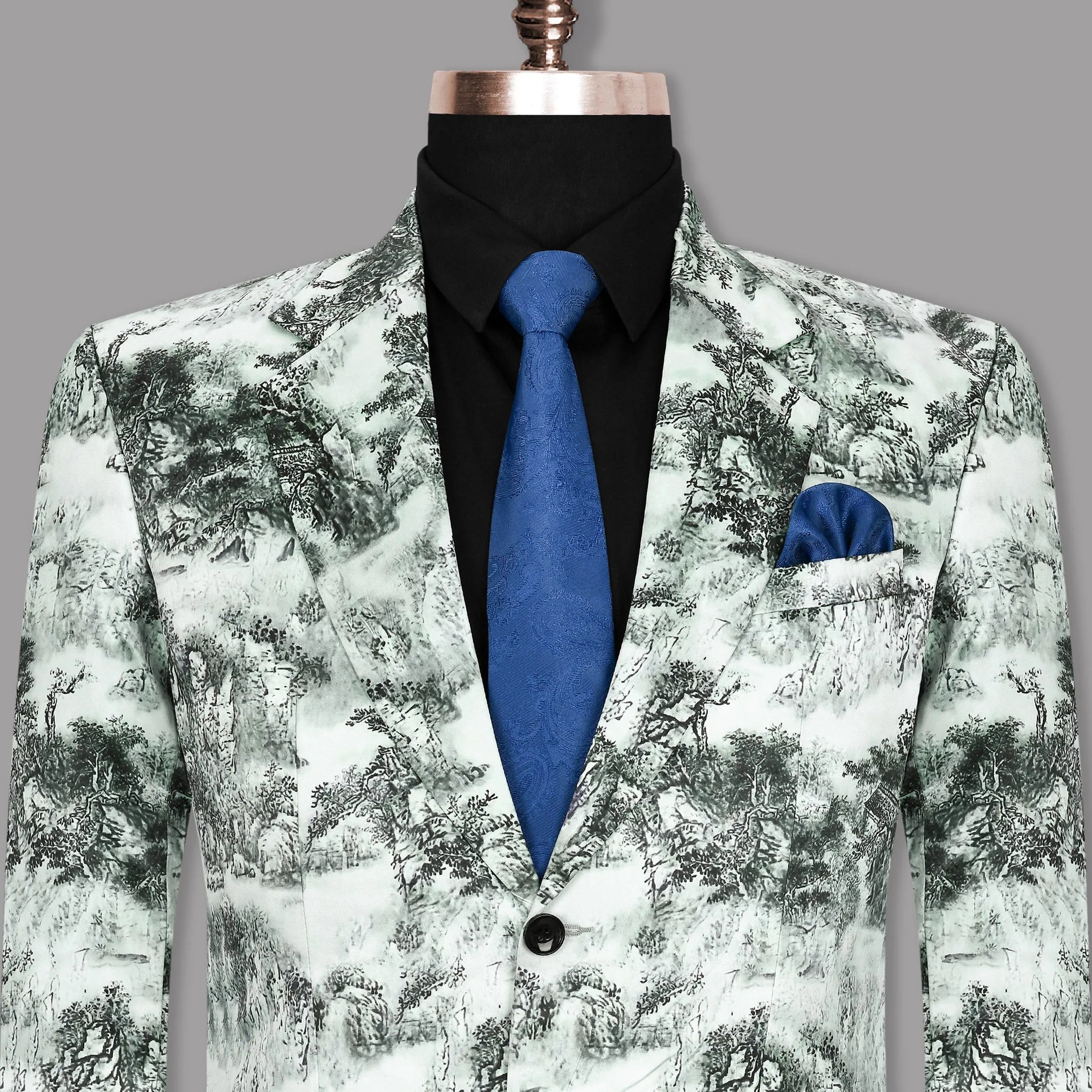 Bubble white Jingle Art Printed Super Soft Premium Designer Blazer