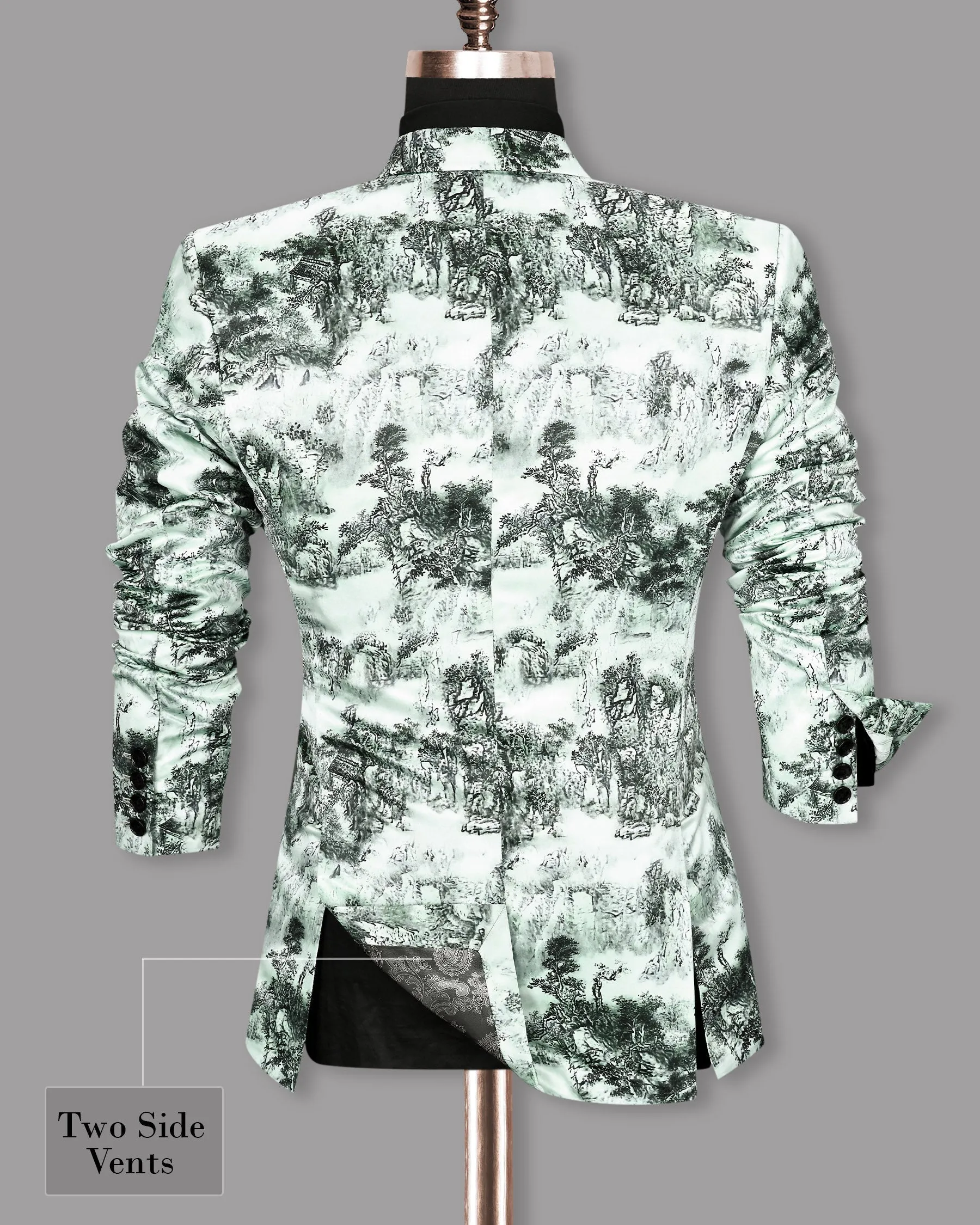 Bubble white Jingle Art Printed Super Soft Premium Designer Blazer