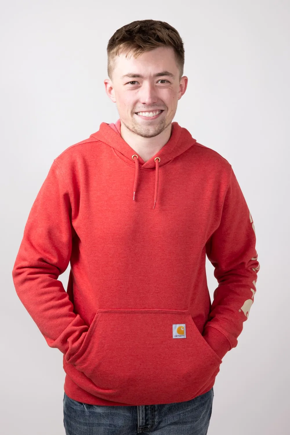 Carhartt Loose Fit Graphic Hoodie for Men in Apple | K288-RAO-APPLE