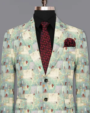 Cascade with Merino Multicolour Designer Blazer