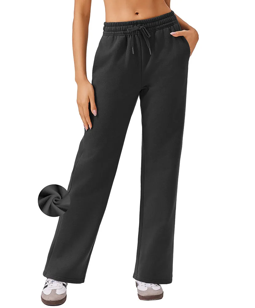 Casual Fleece High Waisted Sweatpants