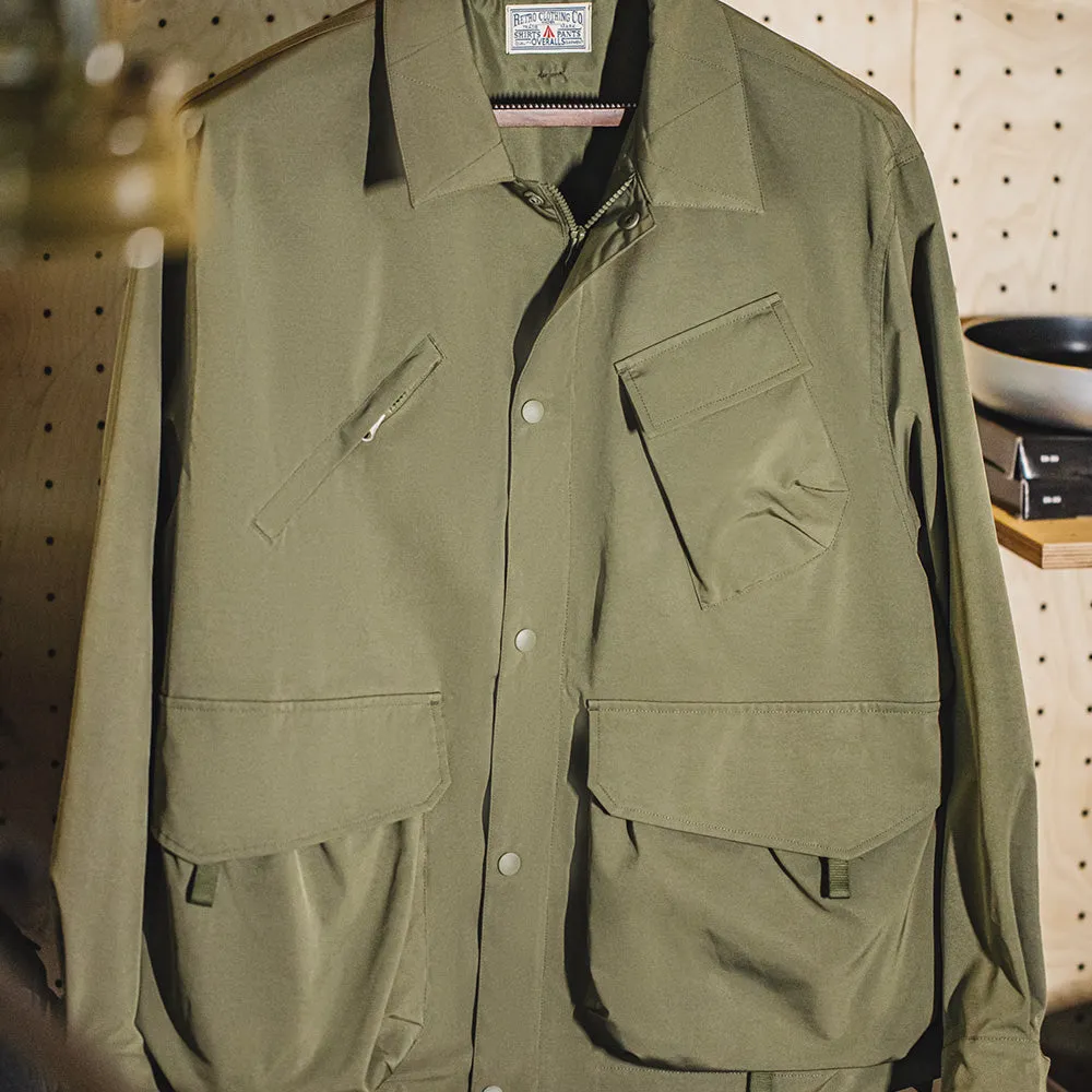 Casual Lapel Jacket Windbreaker Large Pockets Coats