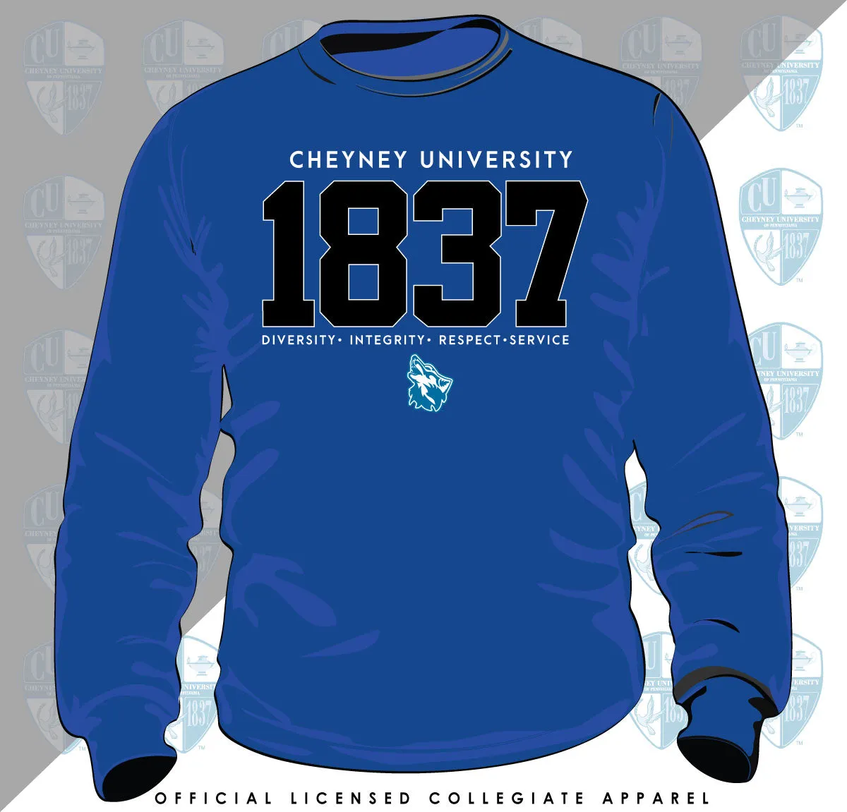 Cheyney University | EST. 1837 Royal Blue Unisex Sweatshirts (**)