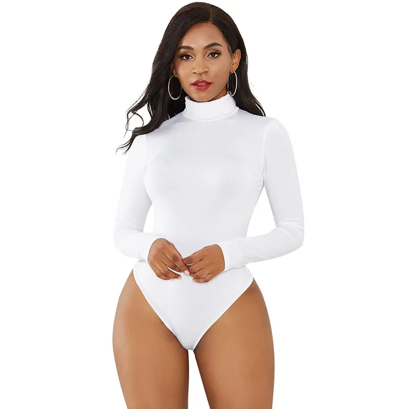 Chic Attitude Turtleneck Long Sleeve Bodysuit