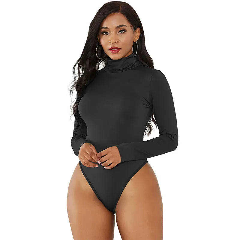 Chic Attitude Turtleneck Long Sleeve Bodysuit