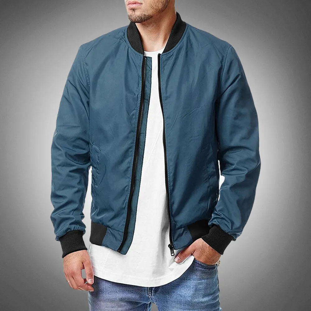 Chic Everyday Bomber Jacket for Men’s Casual Style