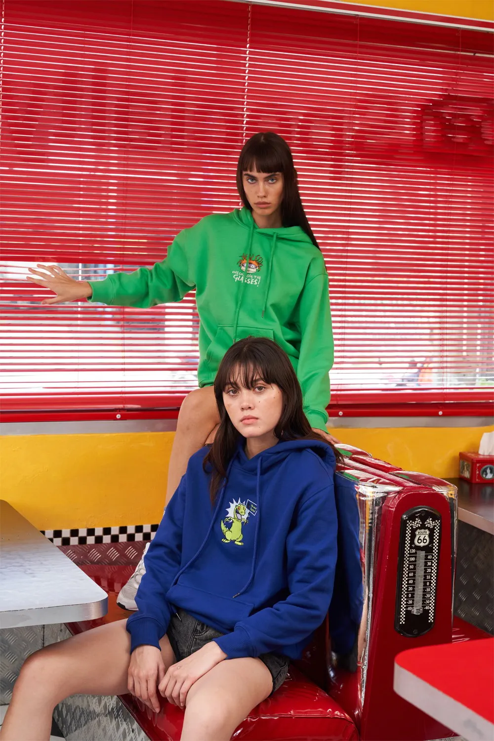 Chicks Dig The Glasses Green Hoodie