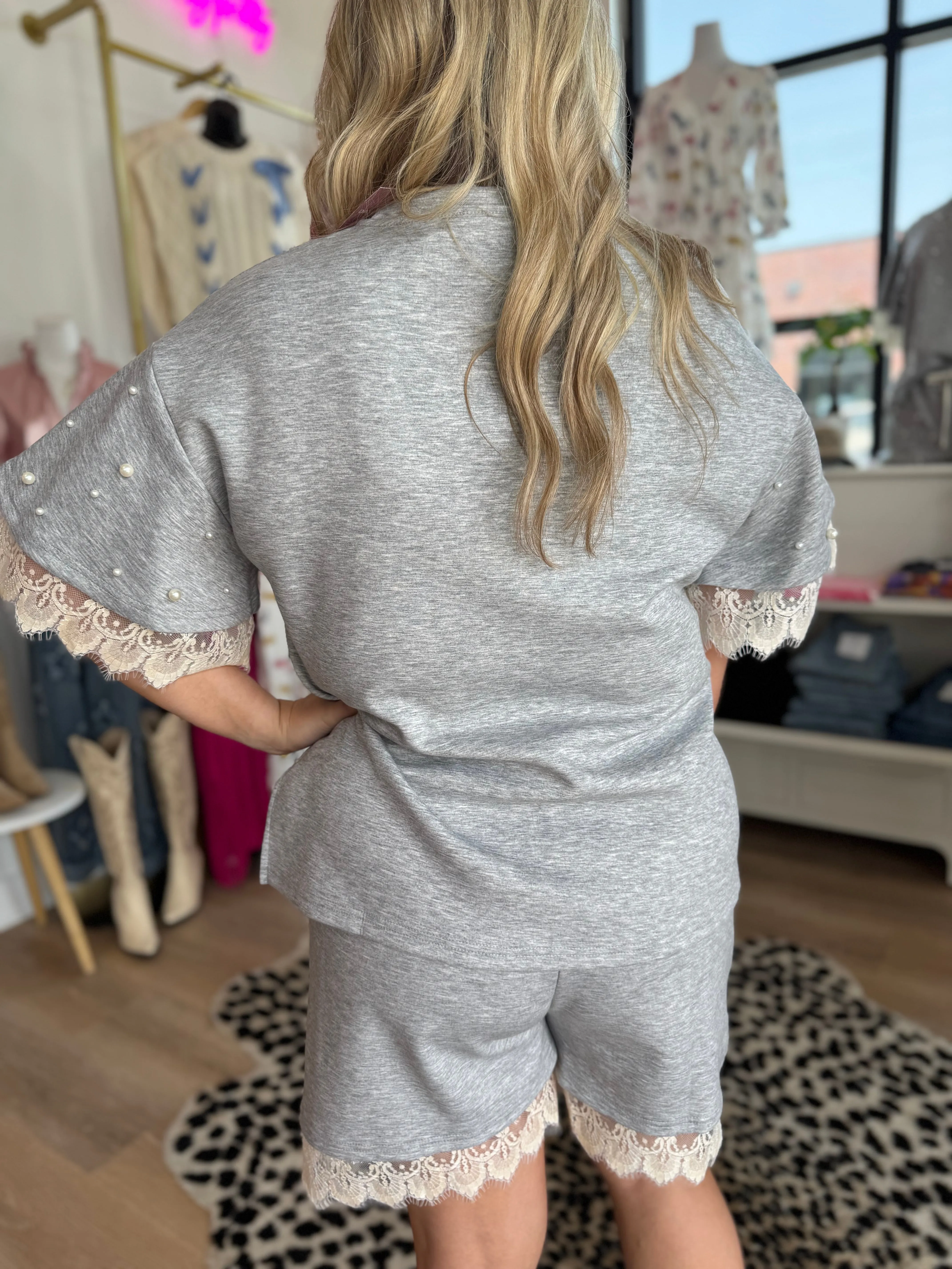Cloud Lace Lounge Set