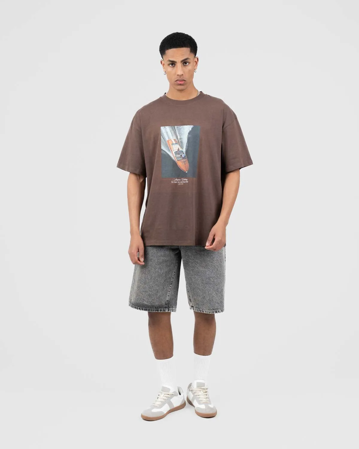 Como Graphic Tee Brown