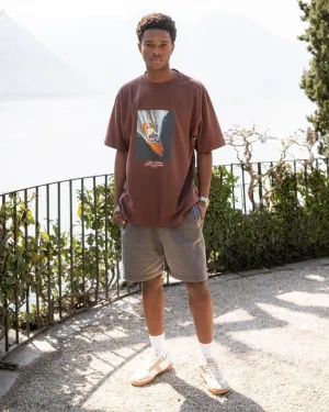 Como Graphic Tee Brown