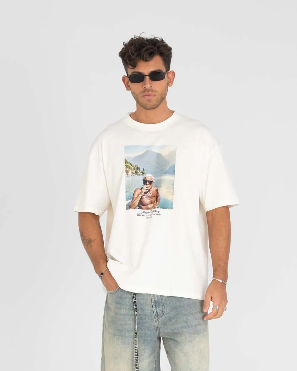 Como Graphic Tee White