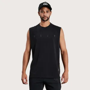 Compound Muscle Tee Split Hem Jet Black