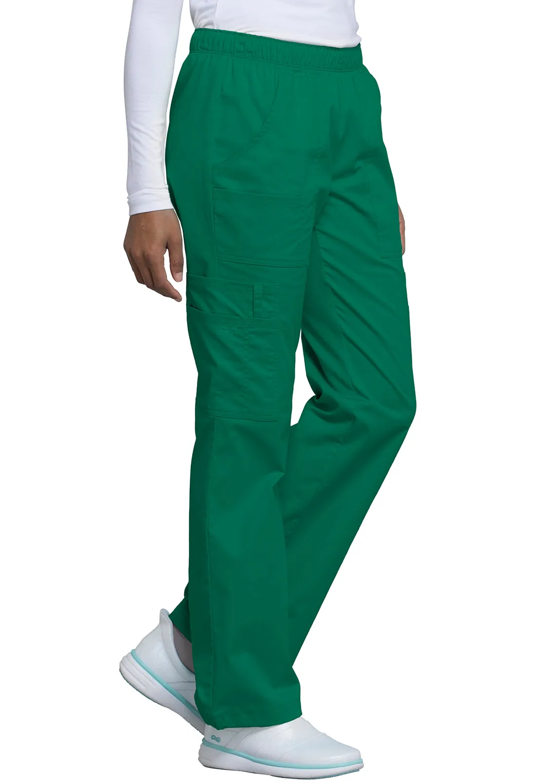Core Stretch 4005 Mid Rise Pull-On Cargo Pants Hunter Green