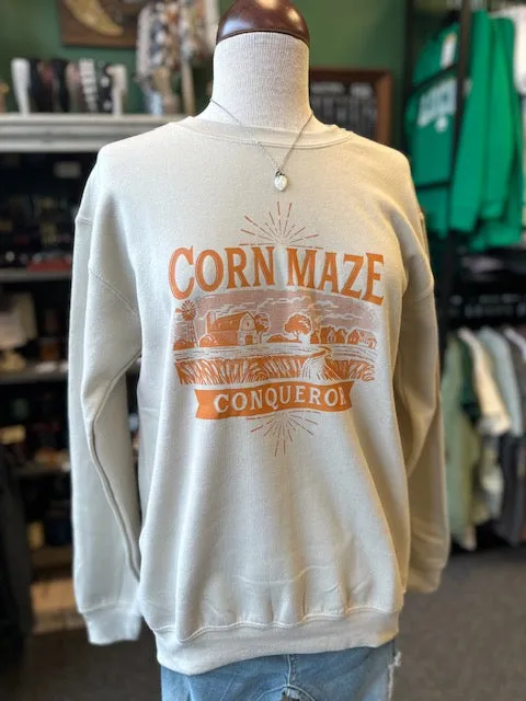 Corn Maze Conqueror | Sweatshirt | Fall