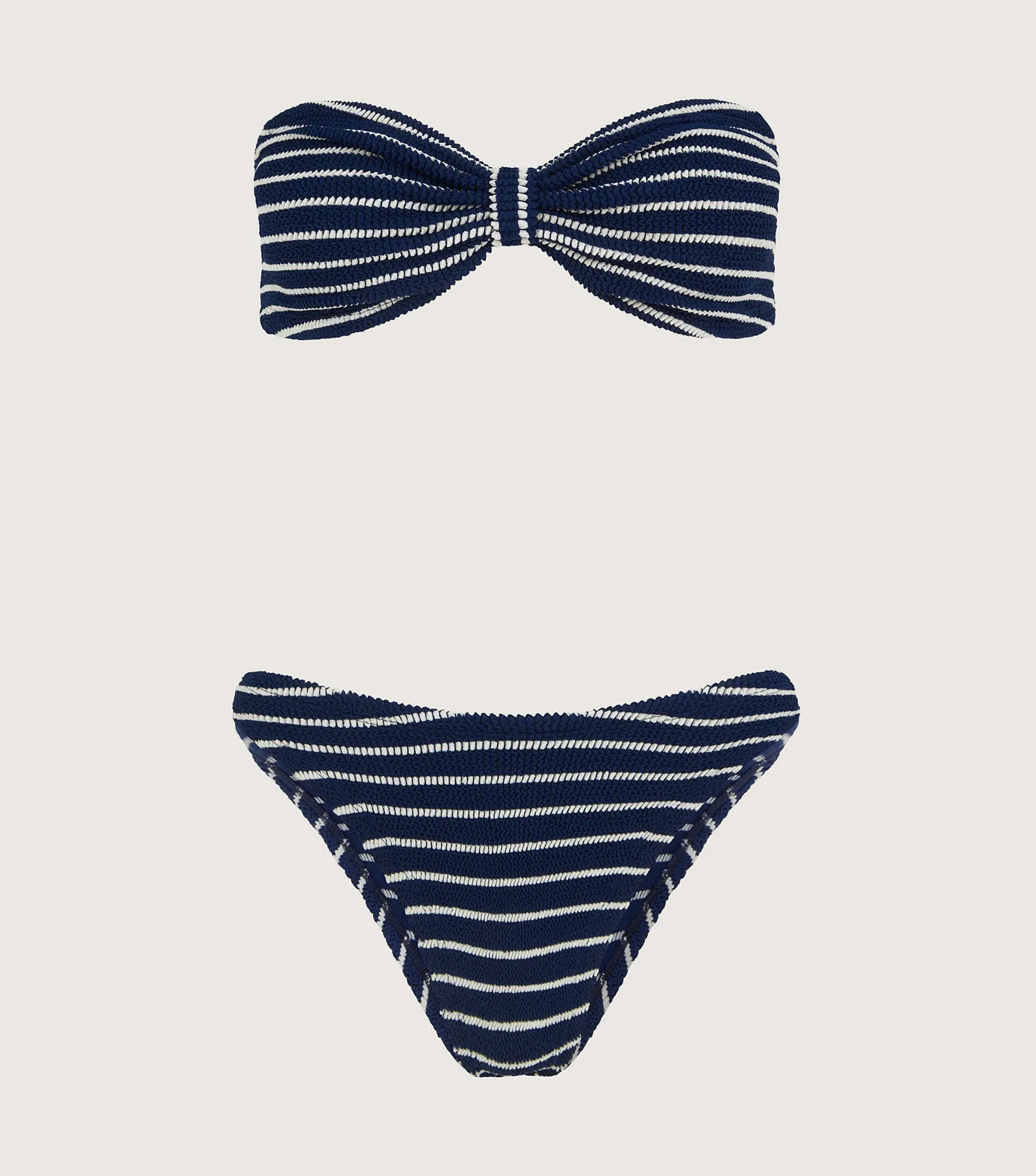 Coverage Jean Bikini - Navy/White Stripe