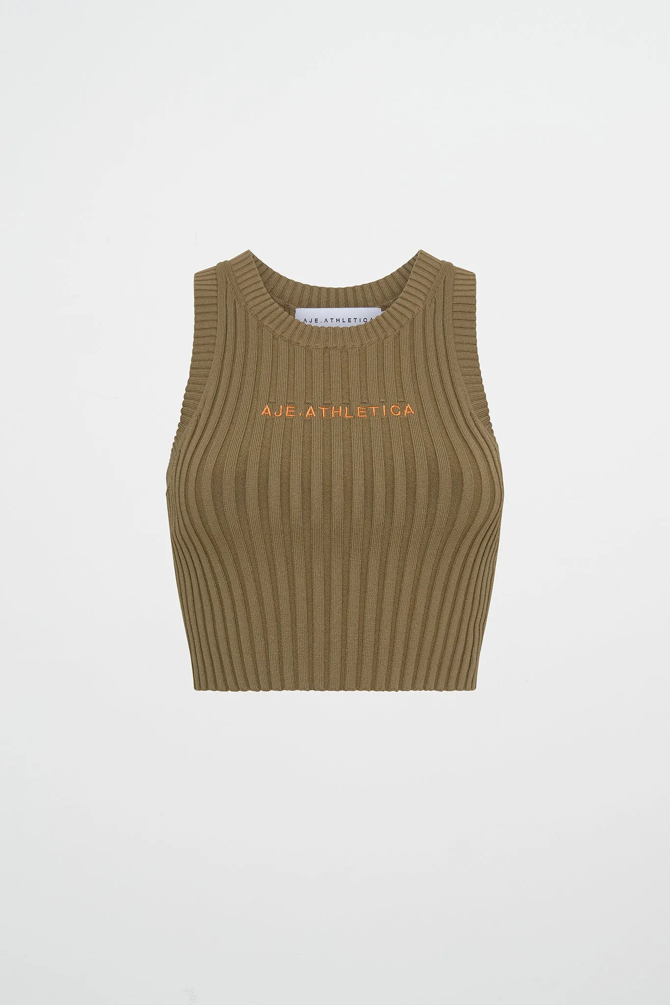 Cropped Knitted Logo Tank 135