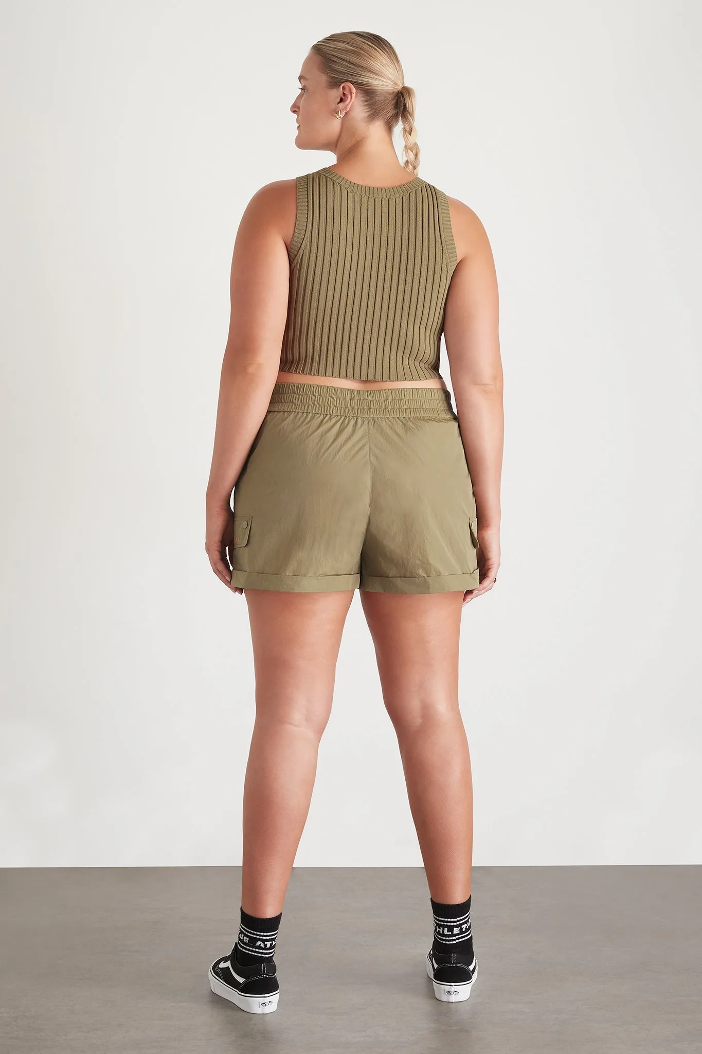 Cropped Knitted Logo Tank 135