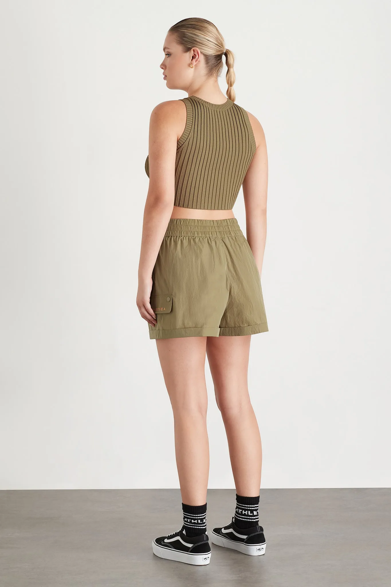 Cropped Knitted Logo Tank 135