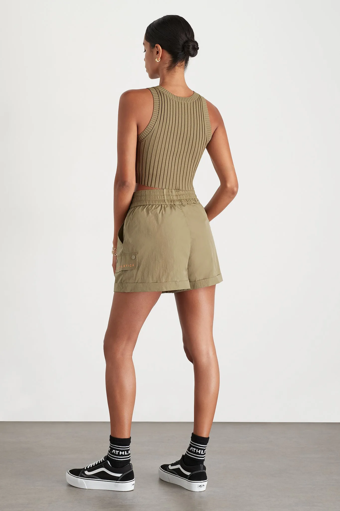 Cropped Knitted Logo Tank 135
