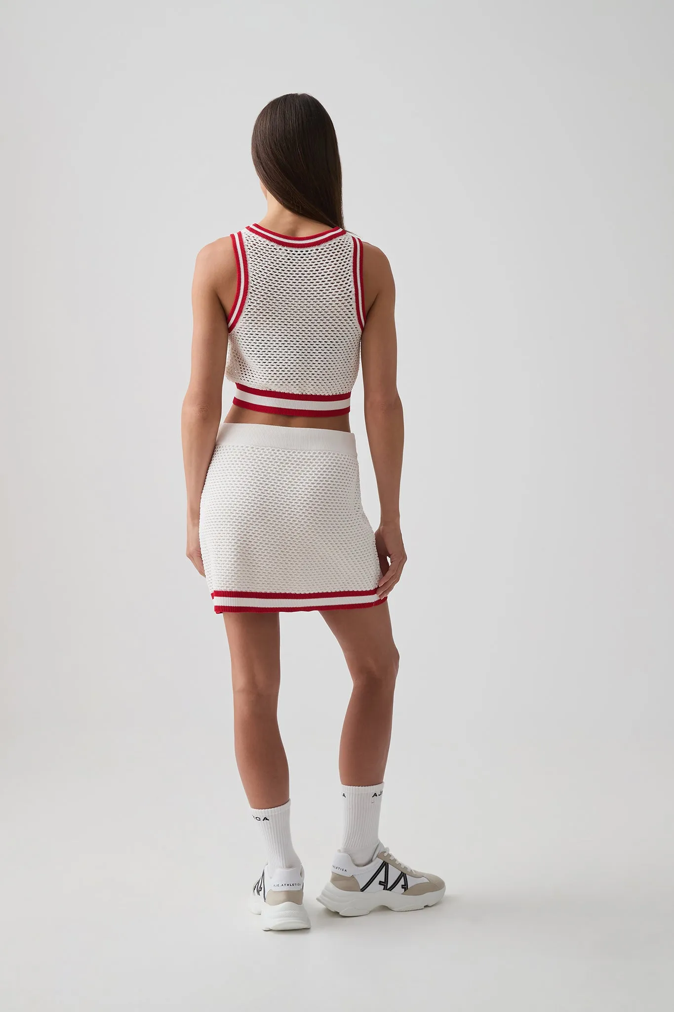 Cropped Open Knit Tank 106