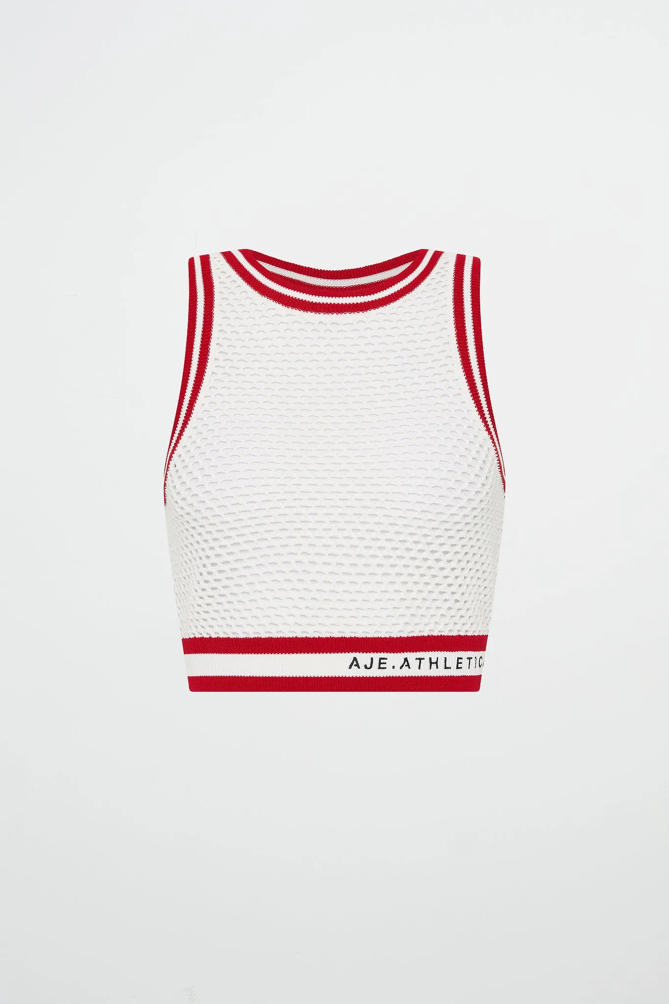 Cropped Open Knit Tank 106