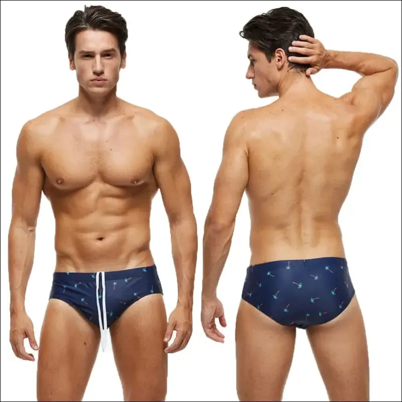 Datifer new mens swim briefs sexy short homme push breathable pad men's swimsuit shorts underpants
