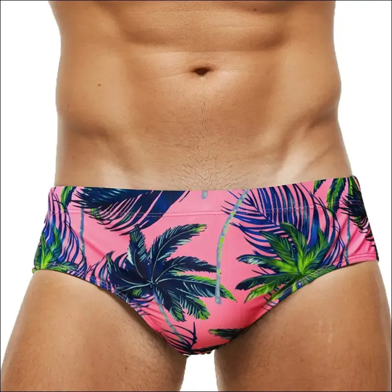 Datifer new mens swim briefs sexy short homme push breathable pad men's swimsuit shorts underpants
