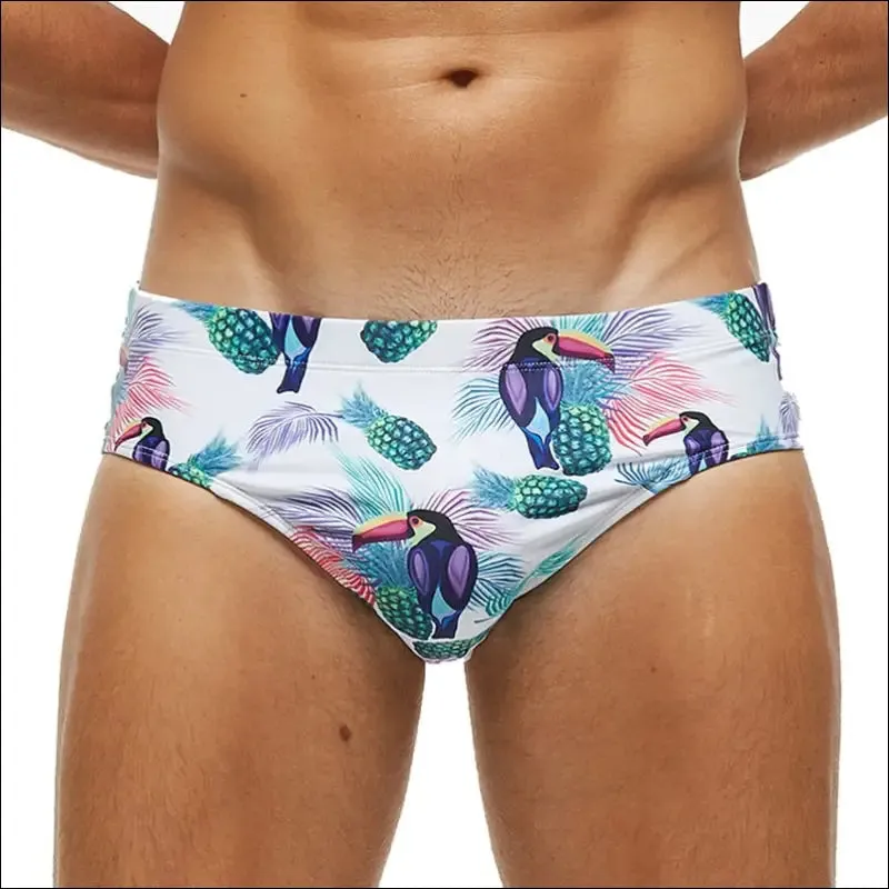 Datifer new mens swim briefs sexy short homme push breathable pad men's swimsuit shorts underpants