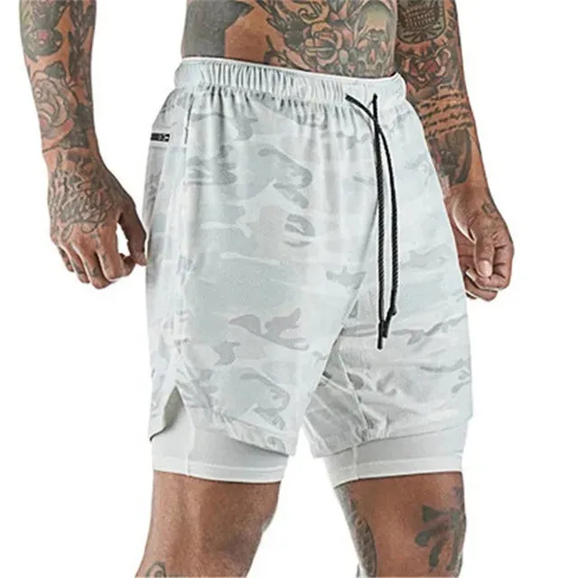 Double-deck 2-in-1 Men's Sport Shorts