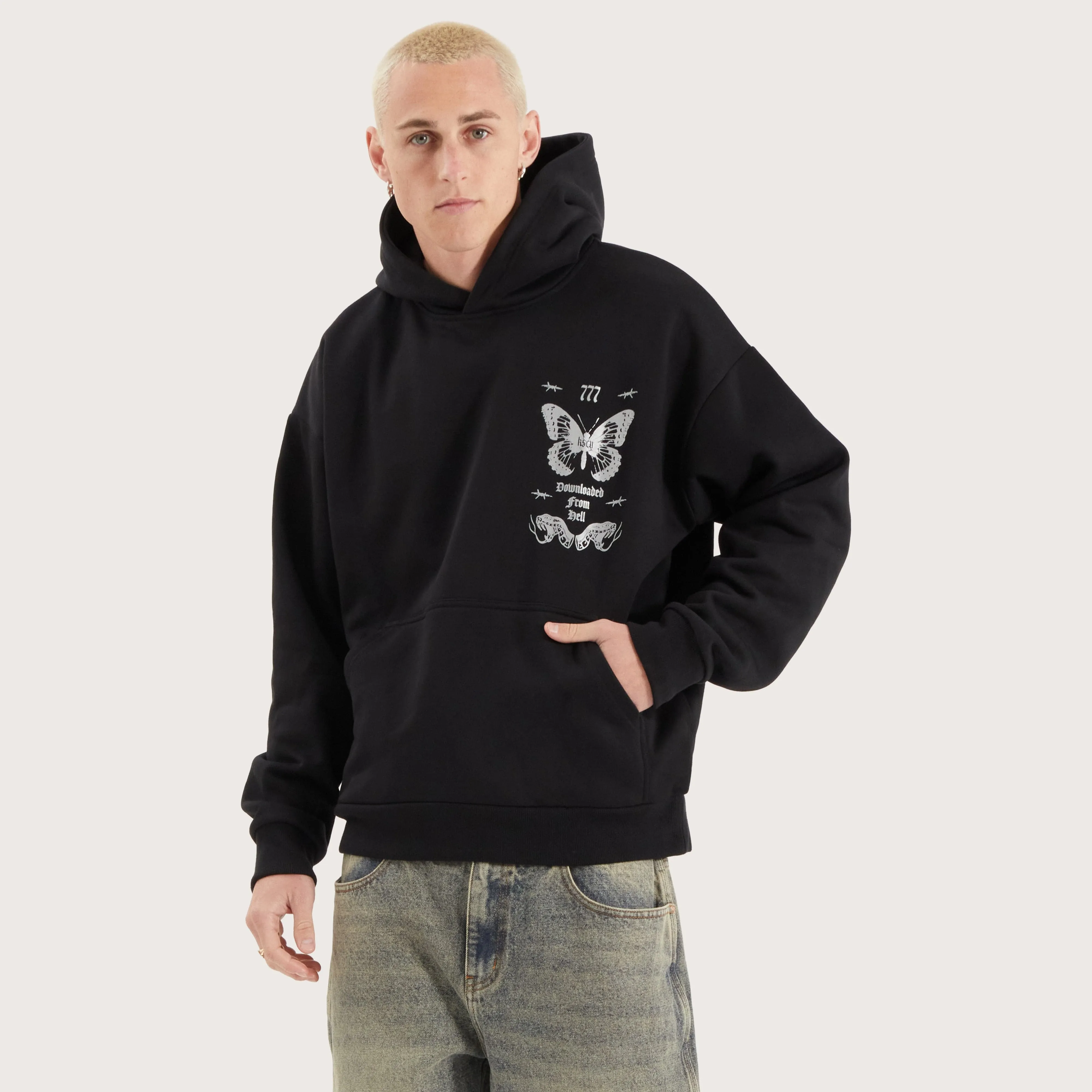 Download Oversized Hoodie Jet Black