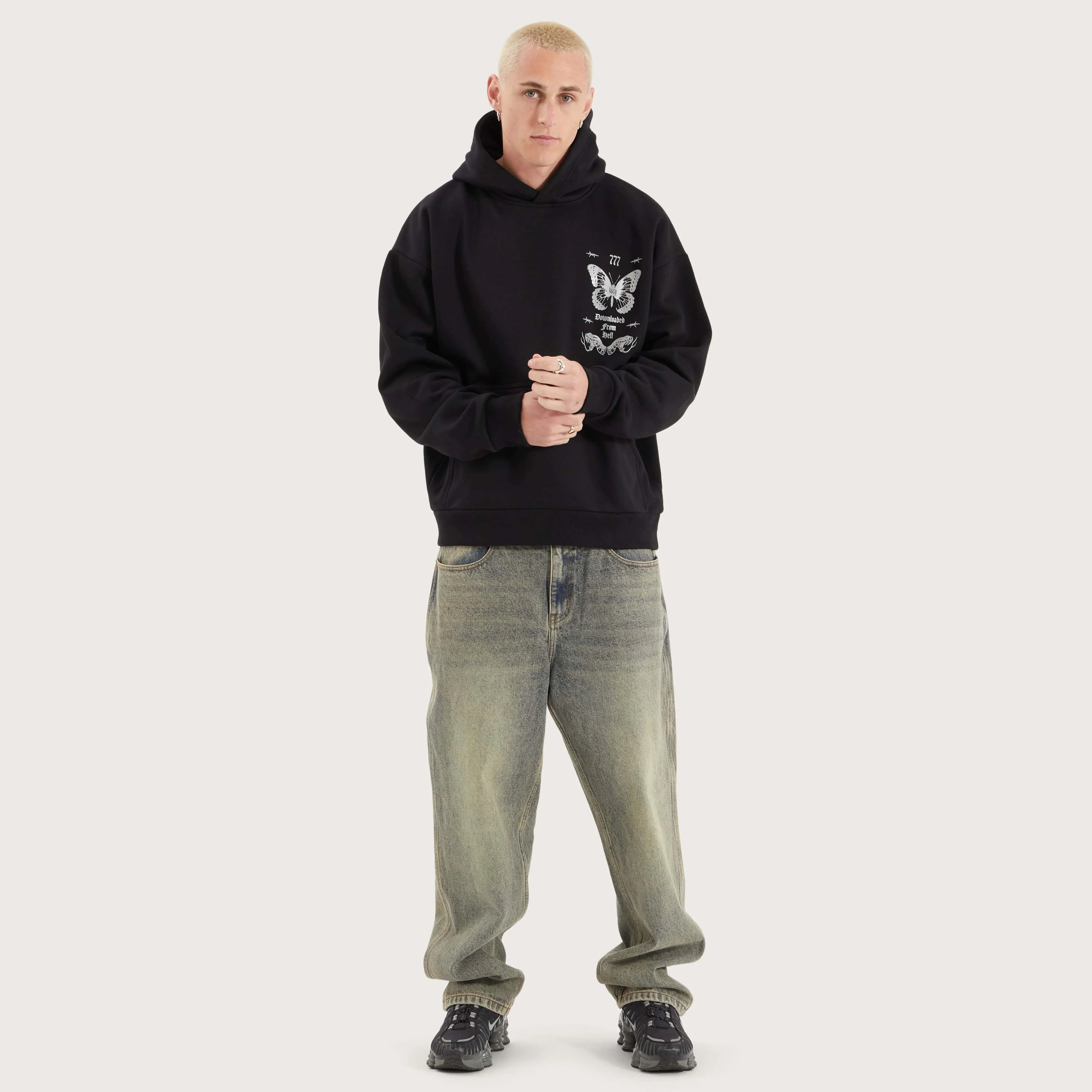 Download Oversized Hoodie Jet Black