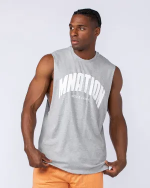 Drop Arm Tank - Grey Marl