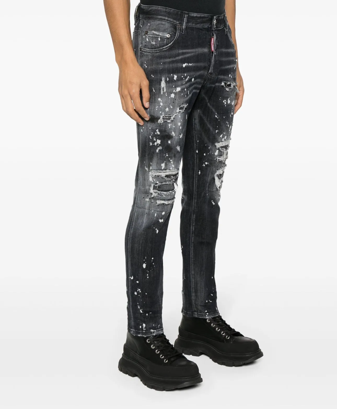 DSQUARED2 Skater distressed straight-leg jeans