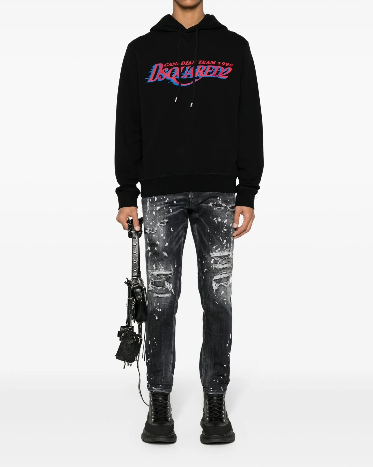 DSQUARED2 Skater distressed straight-leg jeans