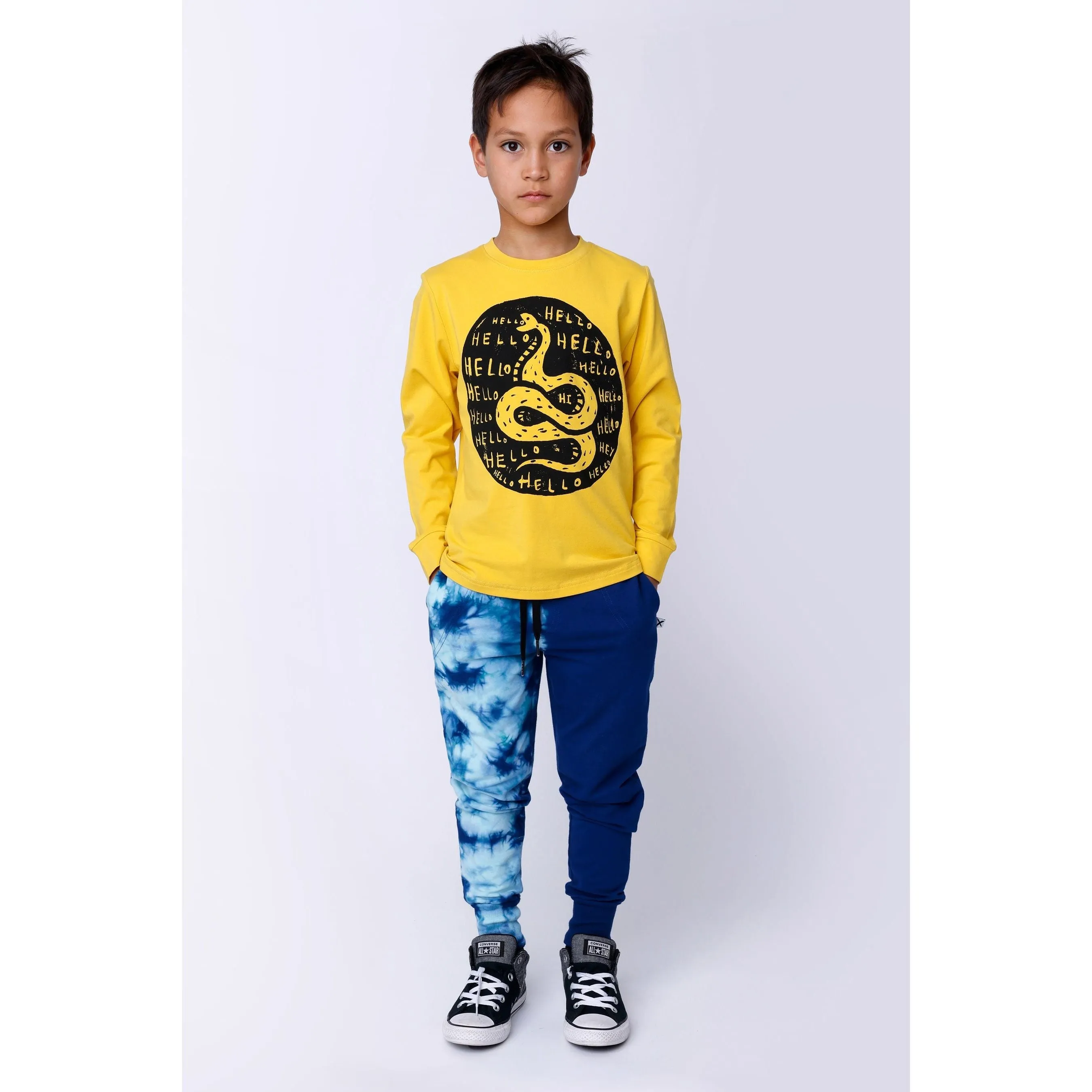Duo Tie Dye Trackies - Navy
