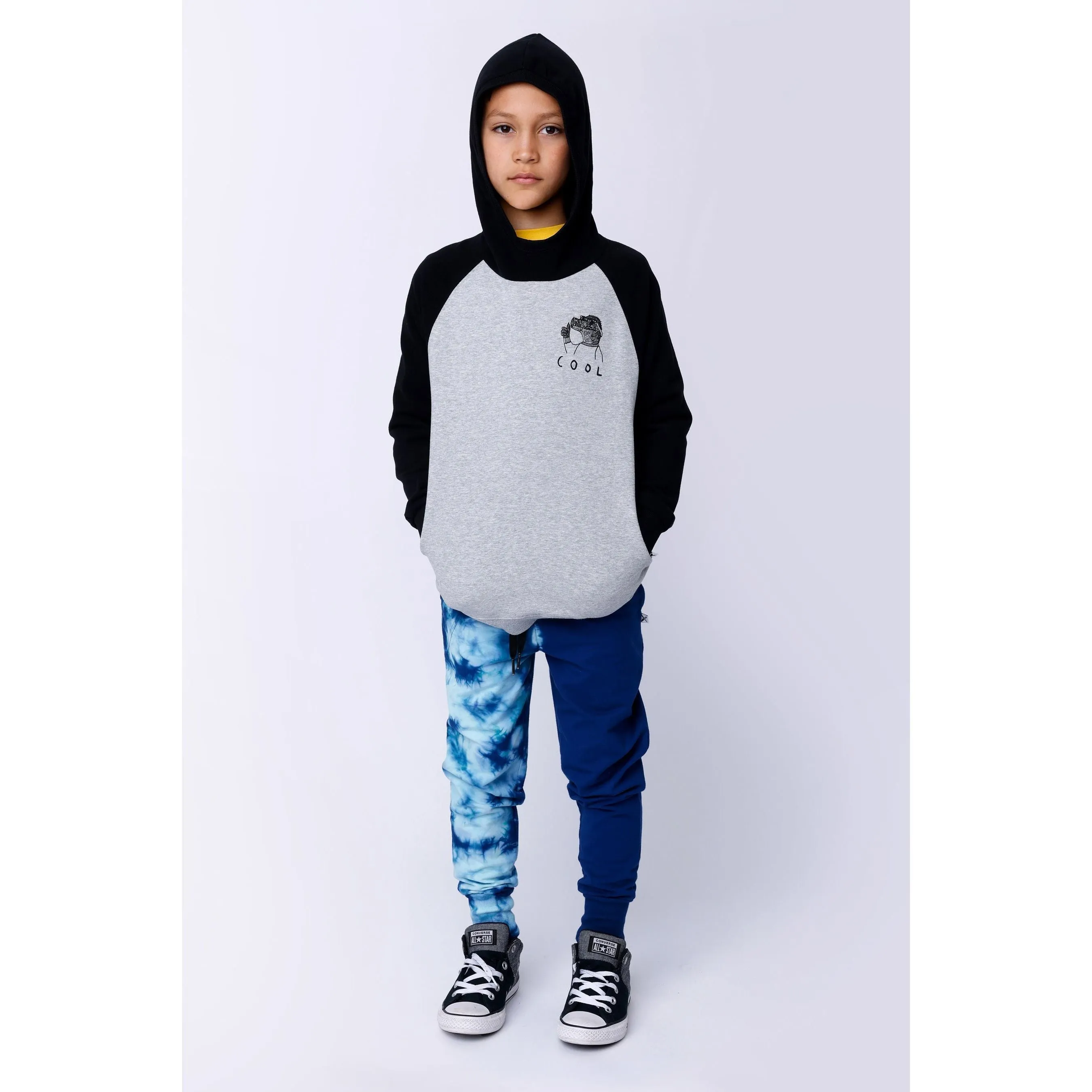 Duo Tie Dye Trackies - Navy