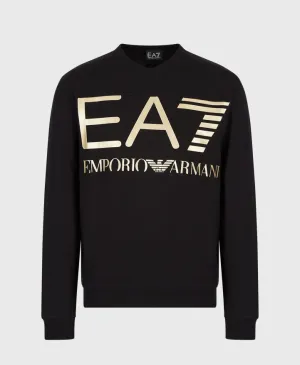 EA7 Emporio Armani 6Lpm51 Logo Sweatshirt Black