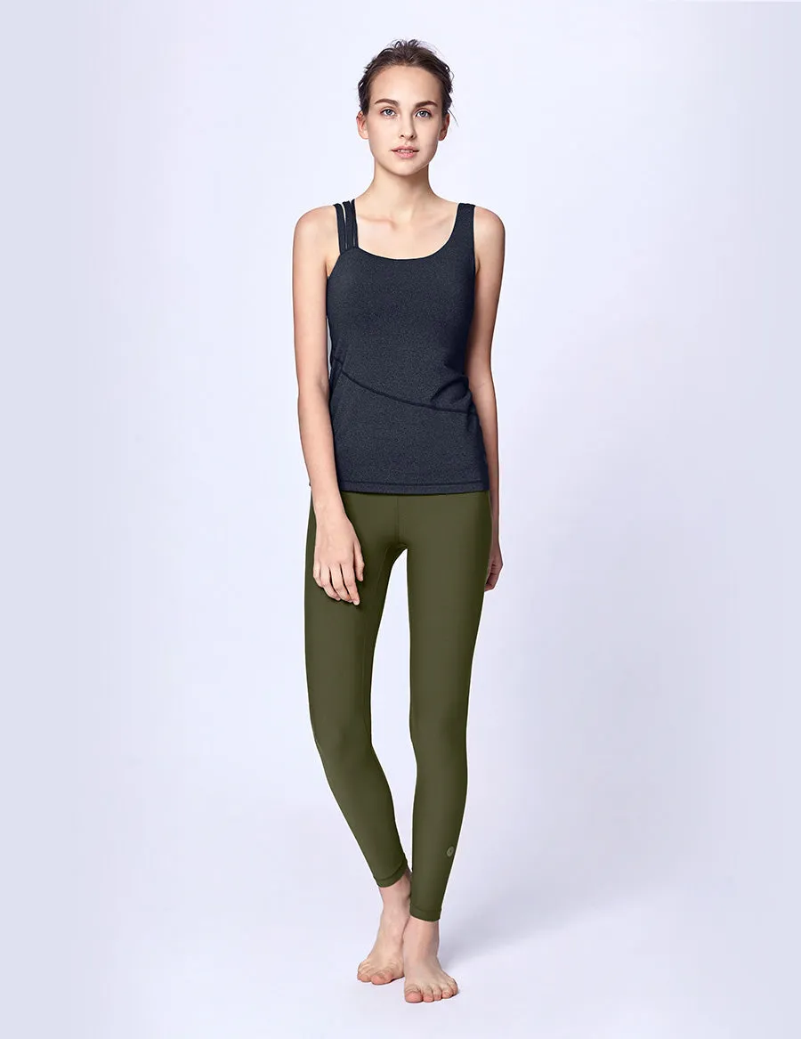 easyoga LA-VEDA Asym Exquis Tank - M23 M-Dark Gray