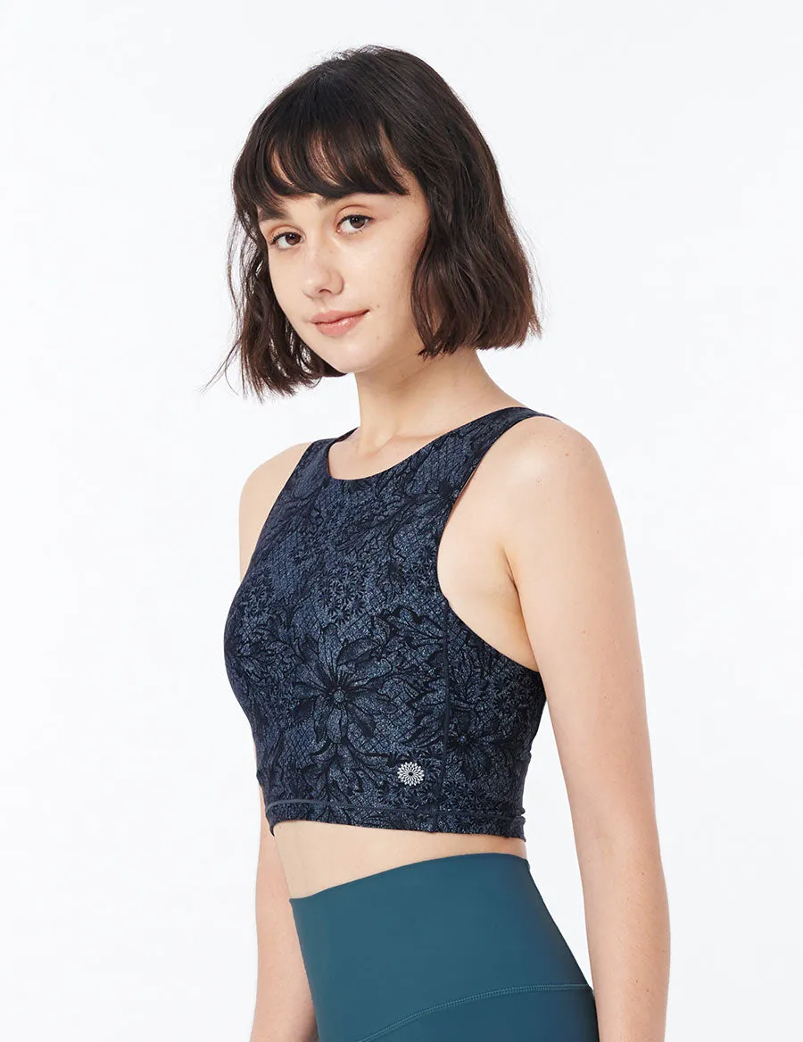 easyoga LESPIRO Obsession Cropped Tank - FC6 Blossom Grey