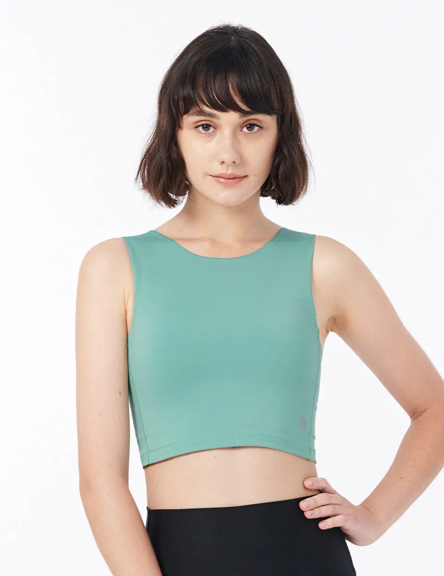 easyoga LESPIRO Obsession Cropped Tank - G21 Lake Green