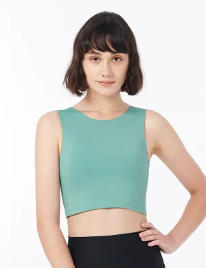 easyoga LESPIRO Obsession Cropped Tank - G21 Lake Green